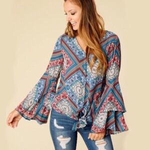 ALTAR’D STATE  - NWT - CALZADA BOHO TOP